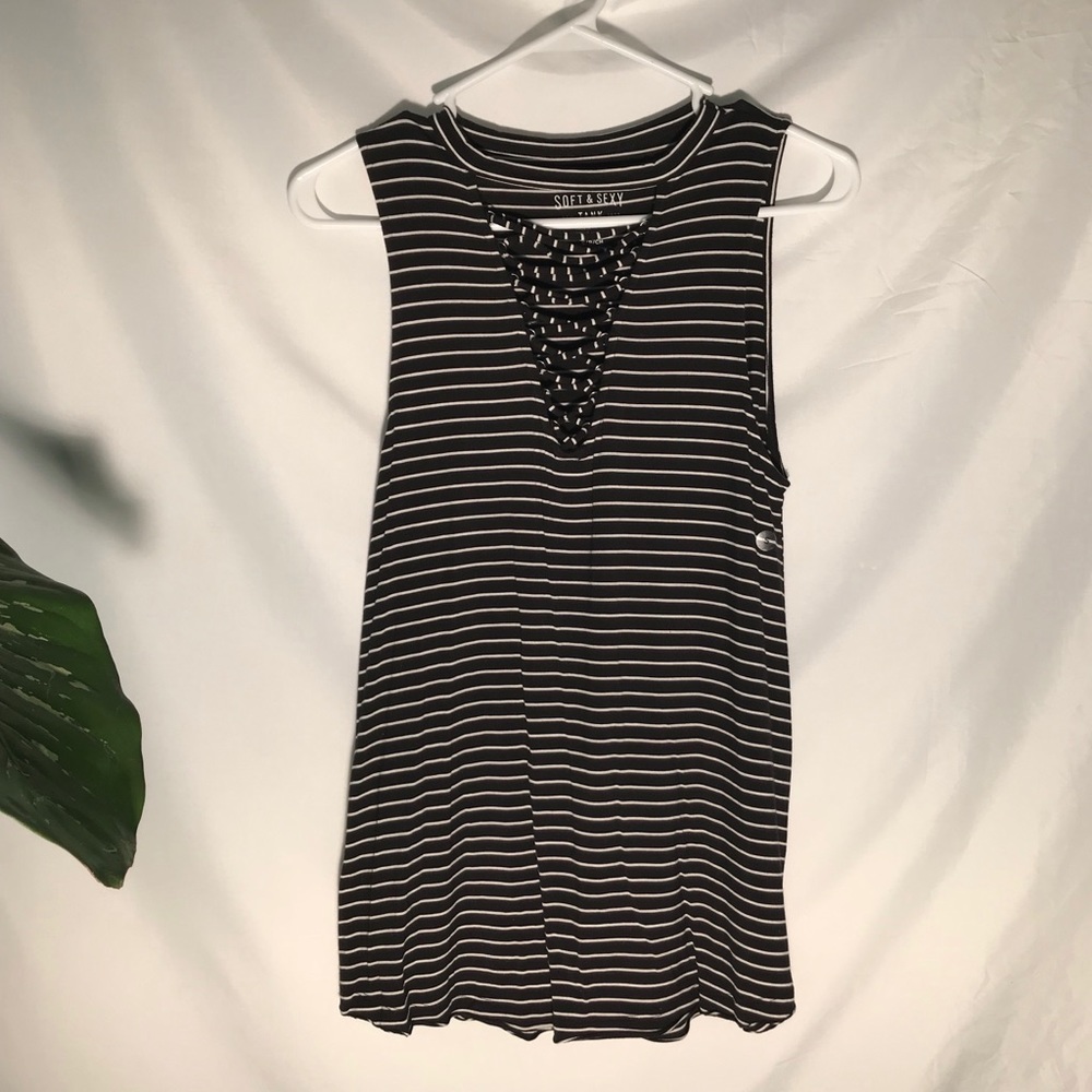 AMERICAN EAGLE WOMENS STRIPED BLOUSE NEW